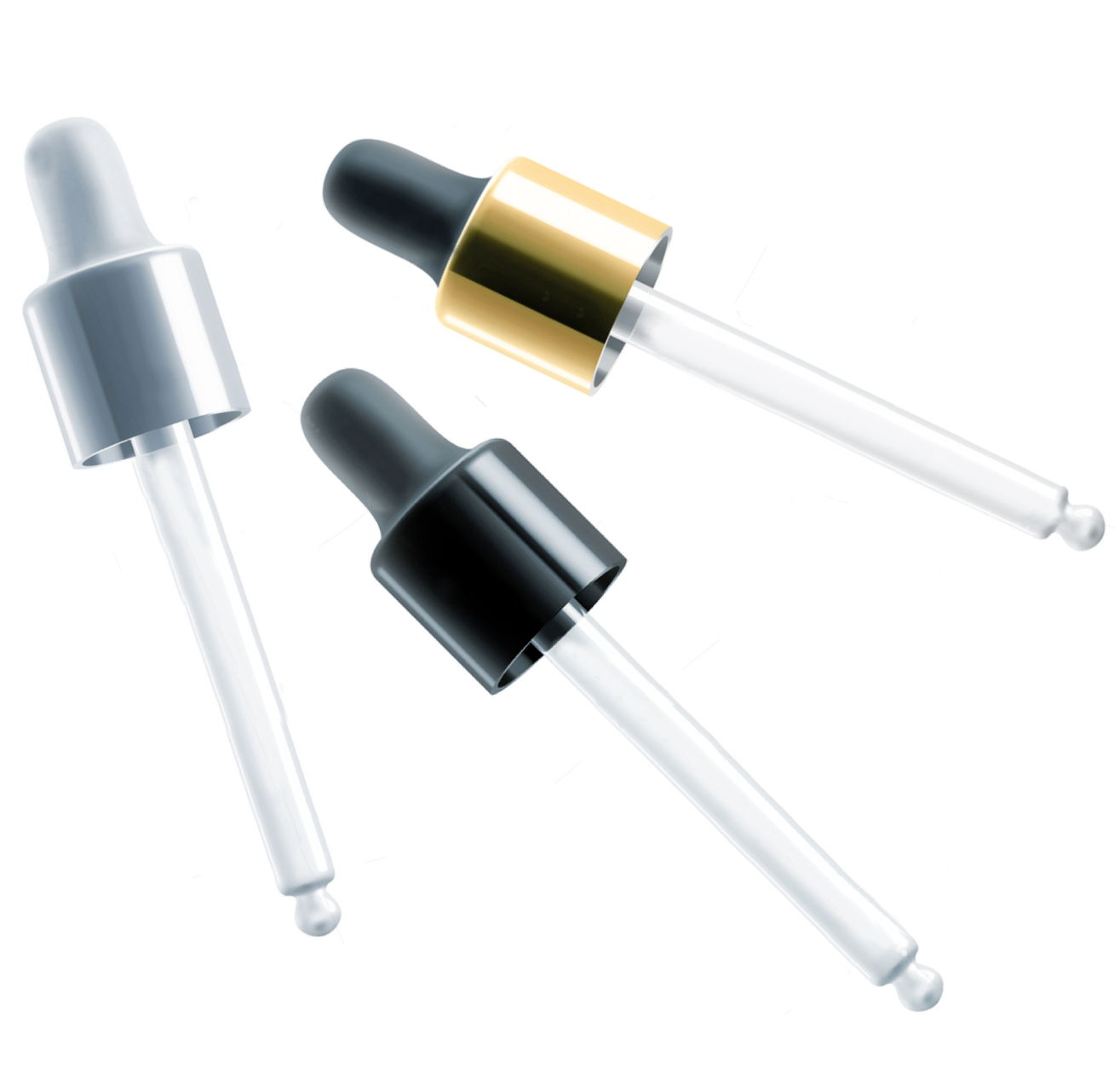 Kit montado tampa, bulbo e cânula de vidro